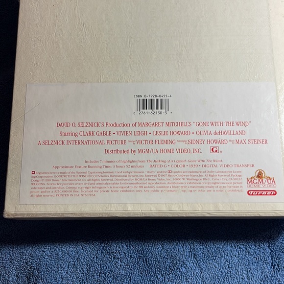 Gone With The Wind Deluxe Edition VHS tapes! In VERY GOOD SHAPE! - Picture 6 of 15